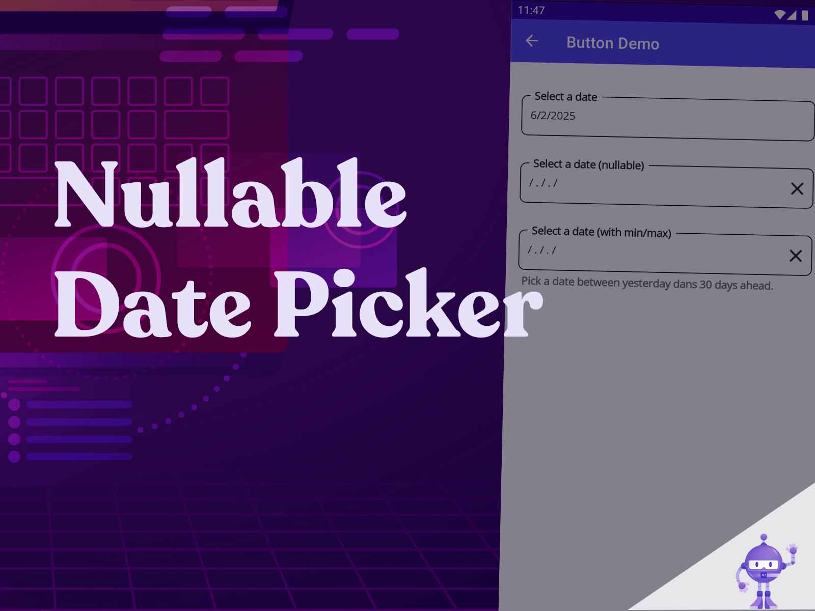 MAUI (CraftUI Part 7) Custom DatePicker Nullable